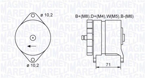 MAGNETI MARELLI Generaator 063731438010